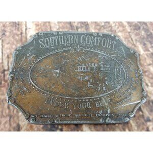 Southern Comfort Vintage Brass Belt Buckle Vintage American Retro Classic South